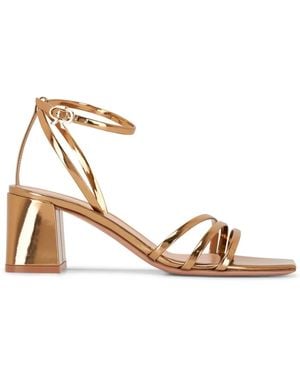 Gianvito Rossi Sandali Lena - Metallizzato