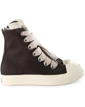 Rick Owens Jumbolace High-Top Sneakers - Black