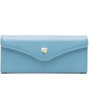 Aspinal of London Leather Sunglasses Case - Blue