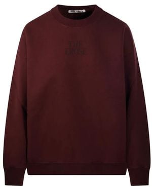 The Erose Sudadera Con Logo Bordado Y Estampado Gráfico - Rojo