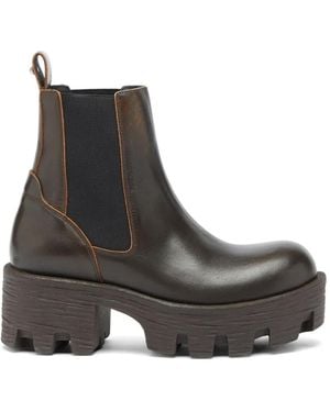 DIESEL D-Hammer Chunky-Sole Ankle Boots - Brown