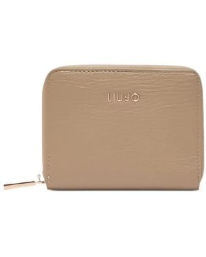 Liu Jo Logo Detail Wallet - Natural