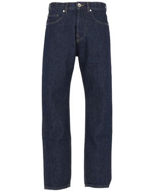 Eleventy Straight-Leg Five-Pocket Jeans - Blue