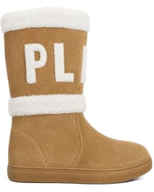 Philipp Plein Suede Boots Montone Plein - Brown