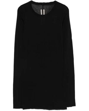 Rick Owens Rib knit long-sleeved T-shirt - Negro