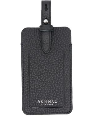 Aspinal of London Leather Tag - Black