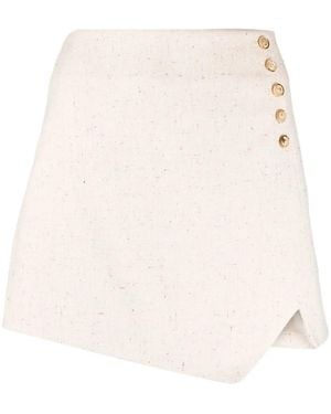 THE GARMENT Curved-Hem Mini Skirt - Natural
