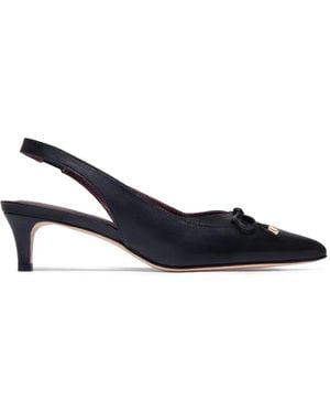 Bernardo Misha Pointed-Toe Bow Court Shoes - Blue