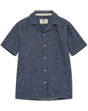 Anerkjendt Short-Sleeved Camp-Collar Shirt - Blue