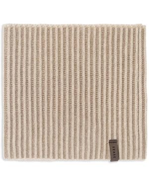 Sease Ribbed Scarf - Natural