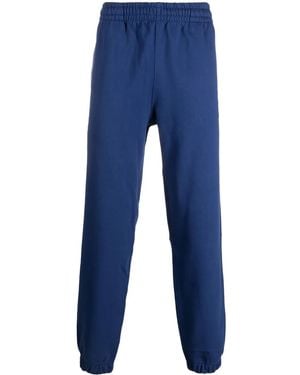 Lacoste Logo-Patch Organic Cotton Track Trousers - Blue