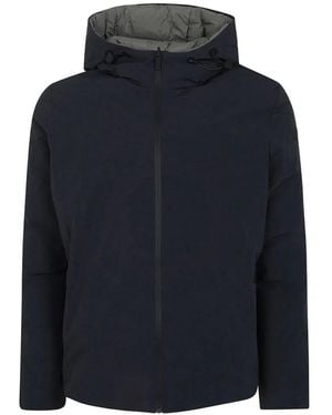 Rrd Montecristo Reversible Quilted Hooded Jacket - Blue