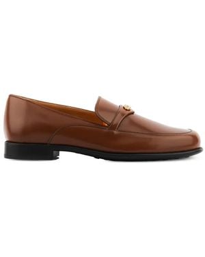 Tod's Loafer Mit Logo-Schild - Braun