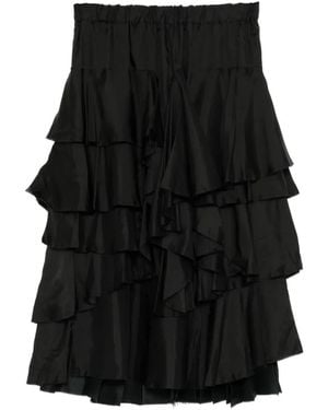 COMME DES GARÇON BLACK Frilled Skirt - Black