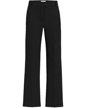 Marella Pressed-Crease Tailored Pants - Black
