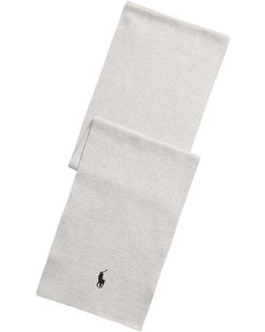 Polo Ralph Lauren Logo-Detail Scarf - White