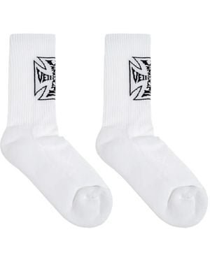 Vetements Intarsia Socks - White
