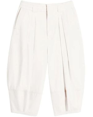 Lemaire Balloon Bermuda Shorts - White