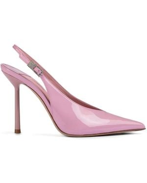 Le Silla Clivage Buckled Slingback Court Shoes - Pink