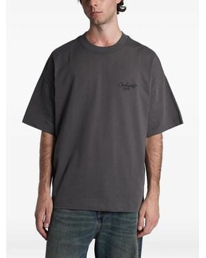 Carhartt Embroidered-Logo T-Shirt - Gray