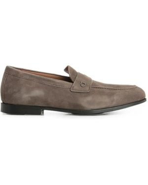 Ferragamo Tiberius Leather Loafer - Grey