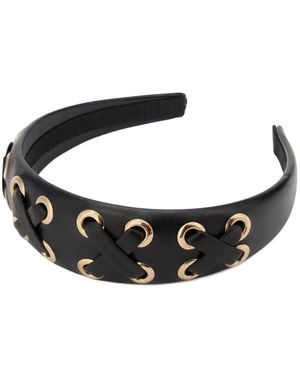 Red(V) Ringlet Hair Accessory - Black