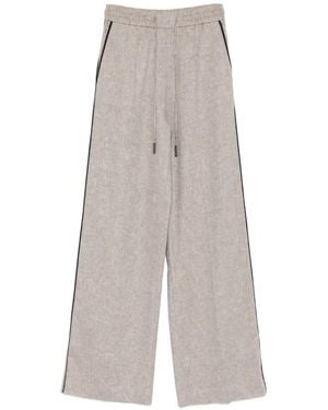 Iceberg Drawstring Piped Trousers - Grey