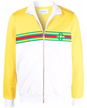 CASABLANCA カラーブロック ジップジャケット - イエロー