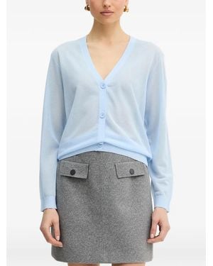 Silvian Heach Jersey Con Botones Y Cuello En V - Azul