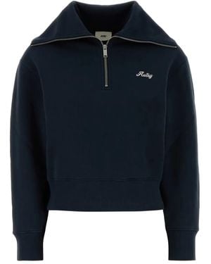 Autry Half-zip cotton sweatshirt - Blau