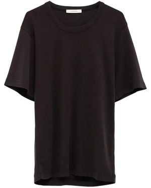 Lemaire Short-Sleeve Crew-Neck Top - Black
