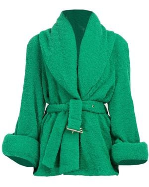 ROWEN ROSE Tweed Short Coat - Green