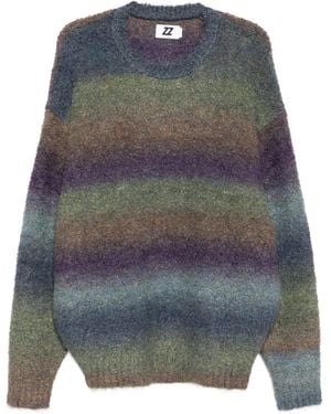 Izzue Gradient-Dyed Sweater - Gray