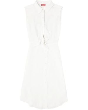 DIESEL D-Elta-Si Shirt Dress - White