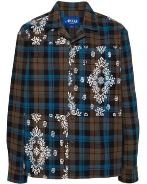 AWAKE NY Checked Cotton Shirt - Blue