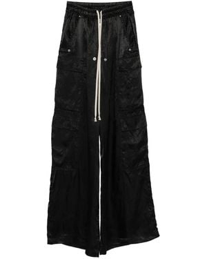 Rick Owens Pantalones anchos Cargobelas - Negro