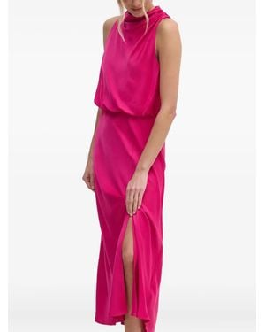DKNY Midi-Jurk Met Col - Roze
