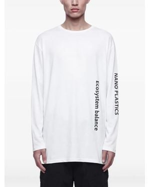 Yohji Yamamoto Long-Sleeve T-Shirt - White