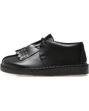 Clarks Desert Trek Studded Shoes - Black