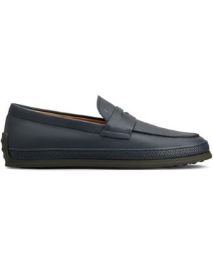 Tod's レザーローファー - ブルー