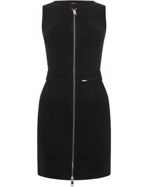 DIESEL Lace-Up Zip-Front Dress - Black