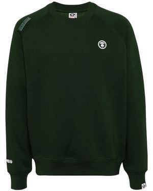 Aape By A Bathing Ape Logo Patch Sweatshirt - Green