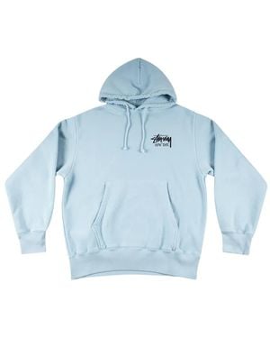 Stussy Graphic-Print Hoodie - Blue