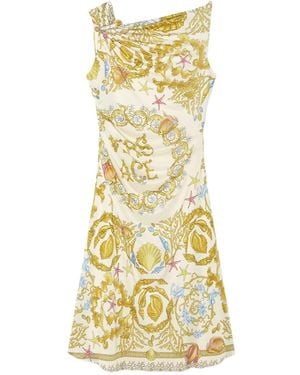 Versace Underwater Barocco Minikleid - Mettallic