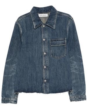 Our Legacy Cut Rebirth Jacket - Blue