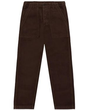 Fortela Moleskin Fatigue Cotton Trousers - White