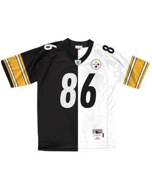 Mitchell & Ness Split Home And Away Nfl Pittsburgh Steelers 05 Hines Ward Tシャツ - ブラック