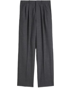 Jil Sander Pinstripe Pants - Gray