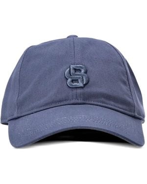 BOSS Logo-embroidered baseball cap - Blau