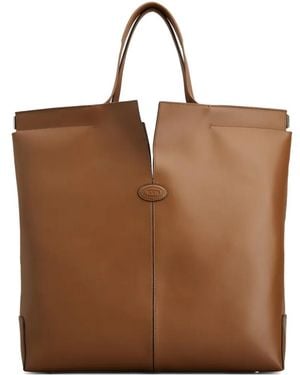 Tod's Sac À Main À Patch Logo - Marron